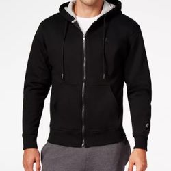 Champion Zip Up Sweatshirt XL Black