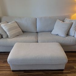 Ashley Furniture Sofa + Ottoman