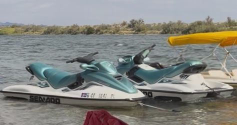 2 2001 Sea-Doo  plus trailer