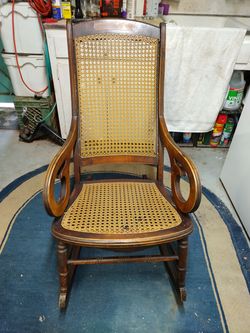 vintage, antique wooden rocking chair