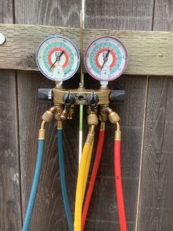 HVAC JB Manifold, Gauges