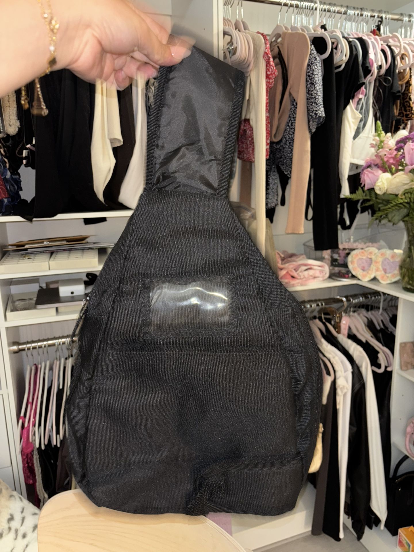 Black backpack Crossbody