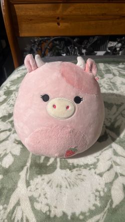 Pink Strawberry Cow Squishmallow