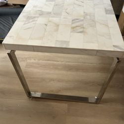  Marble End Table 24x24x24.