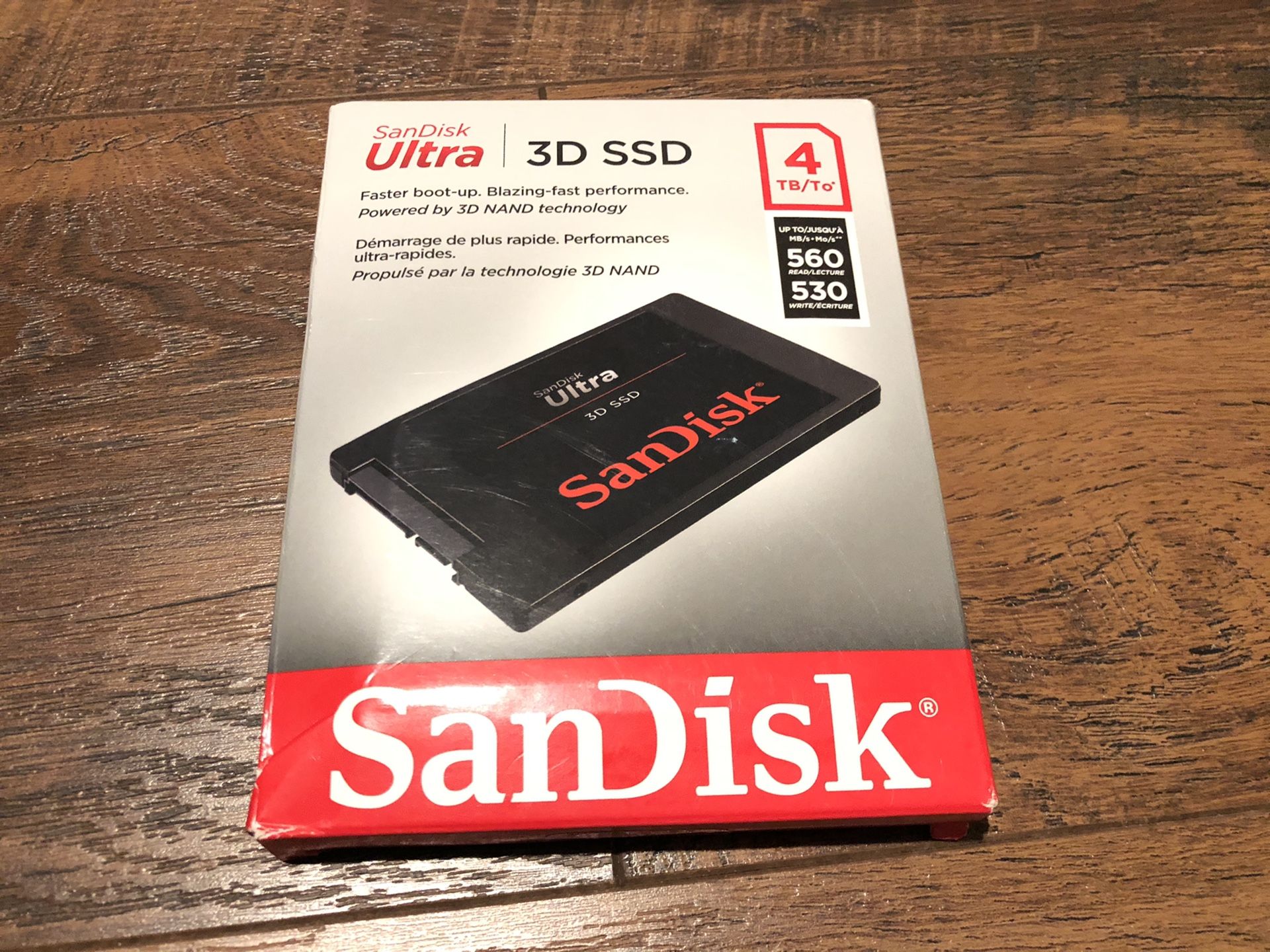 SanDisk Ultra 3D NAND 4TB Internal SSD SATA III 6 GB/S, 2.5"/7mm, Up