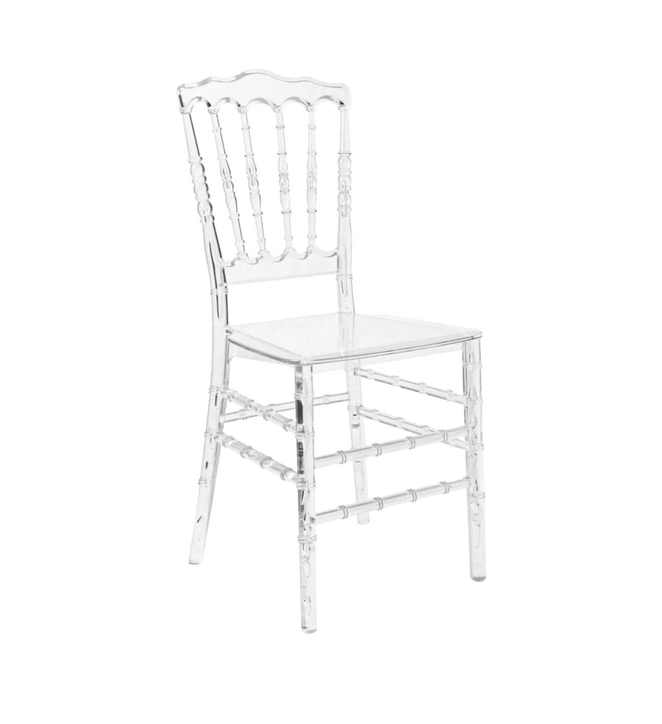 55 Clear Resin ProClear Napoleon Chairs