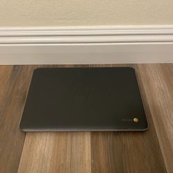 HP Chromebook with 11.6 inch screen, 16 GB Storage, and Type C USBs