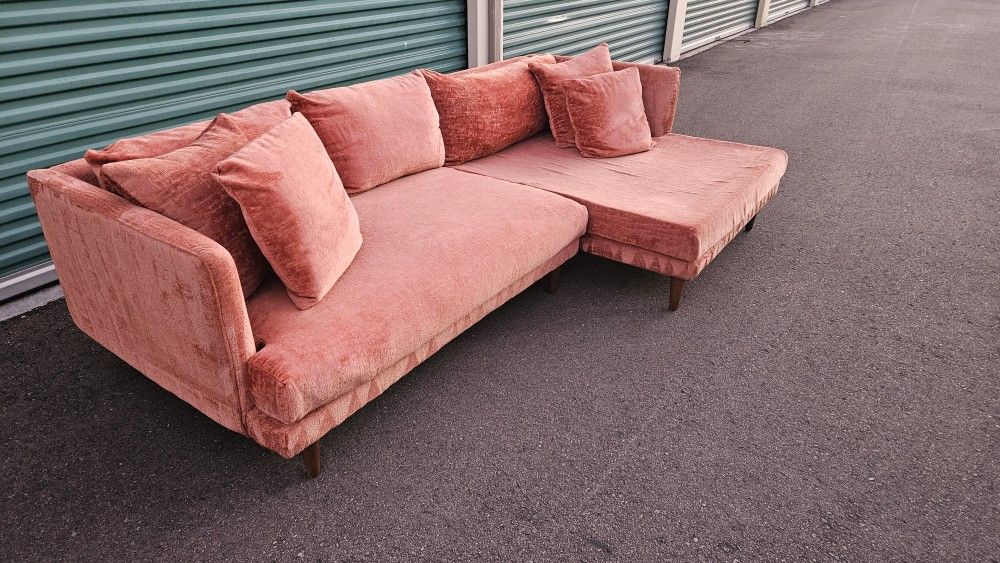 FREE DELIVERY!!! JoyBird "Lewis" 2 Piece  Sectional Couch ($4K RETAIL...75% Off) 