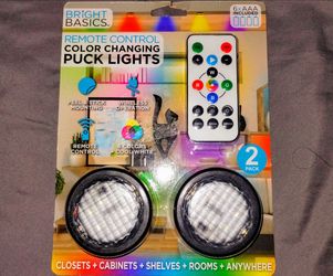 NEW color changing puck lights with remote control