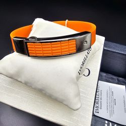 Morellato orange rubber bracelet