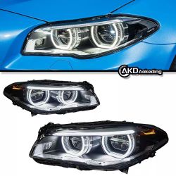 AKD Car Styling Head Lamp for BMW F10 Headlights 2010-2016 520i 525i 530i F18 LED Headlight DRL Projector Lens Auto Accessories