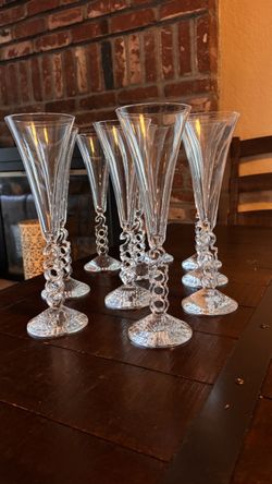 Cristal d’Arques Millennium 2000 champagne flutes