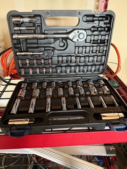 Socket and Ratchet Set in Case