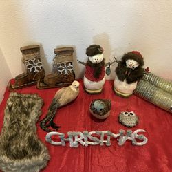 Woodsy Christmas Home Decor Lot - Holiday - Simi Valley