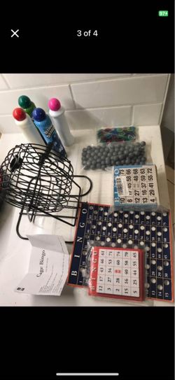 Cage Bingo Set with Cards and Accessories
