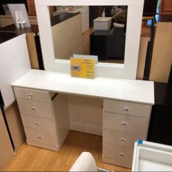 Black Vanity With Mirror New $449 New New New