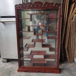 Chinese Rosewood Curio Cabinet