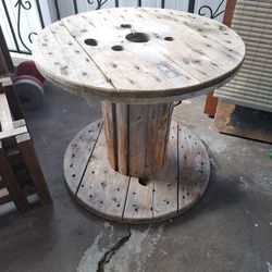 Industrial Round Spool Table