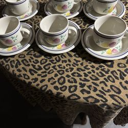 Vintage Set Of Cups And Plates