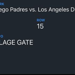 Padres Vs Dodgers Ticket