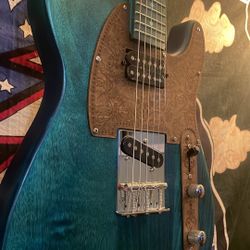 Custom Turquoise Troubadour Telecaster Guitar 