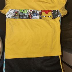 Boys Toddler MARVEL Boy Shorts Set Size 4t