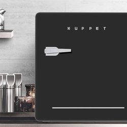 KUPPET Classic Retro Compact Refrigerator Single Door, Mini Fridge with Freezer