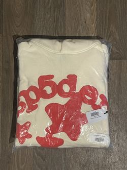 Sp5der Beluga Hoodie Cream Size Large