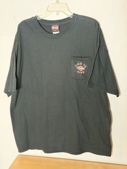 Vintage Harley Davidson Cape Fear Fayetteville NC T-Shirt 2XL USA Made Pocket