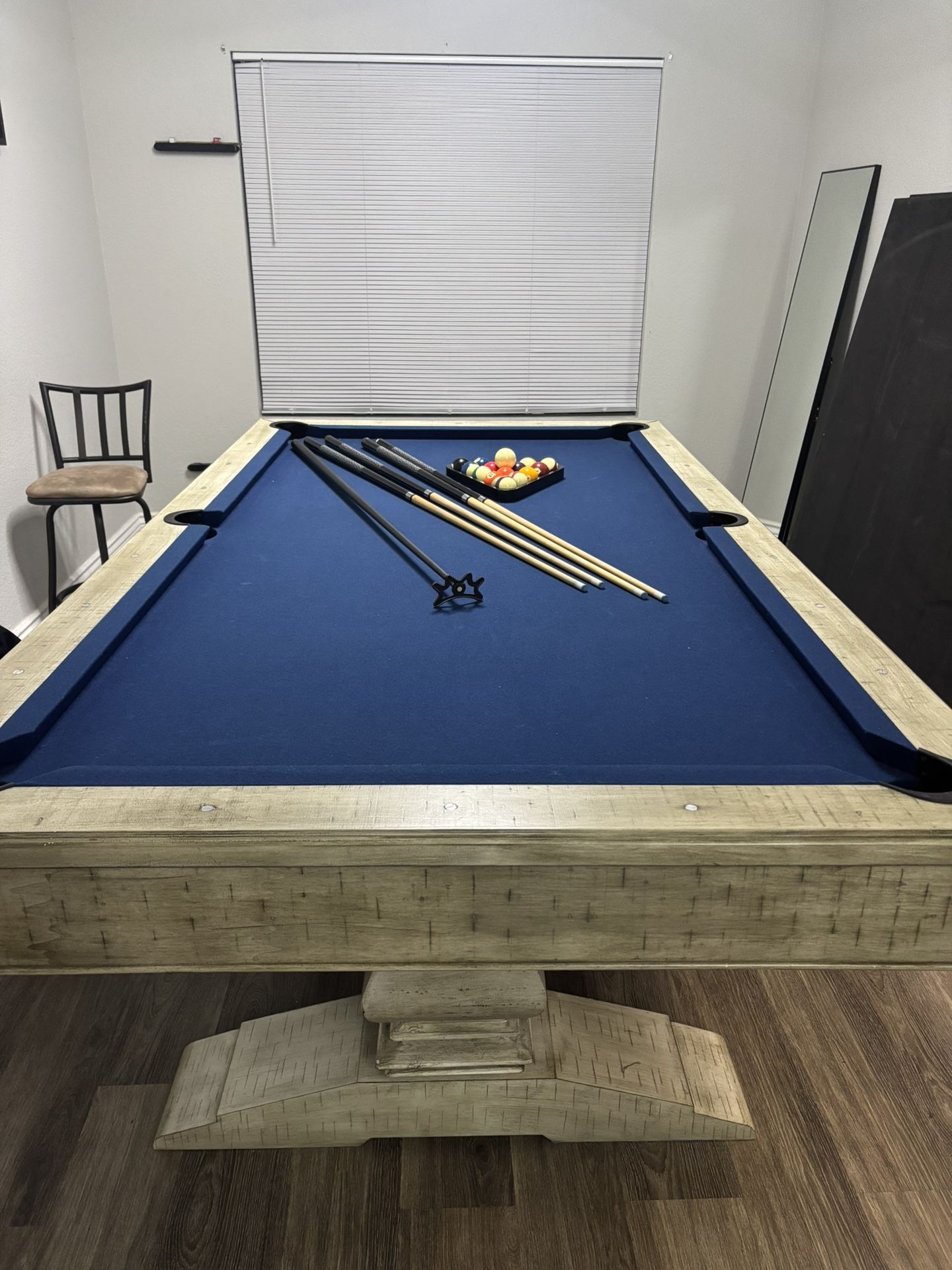 Pool Table With Supplies