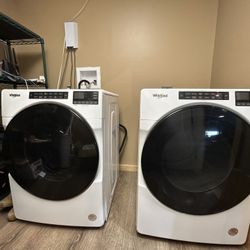 Brand New Whirlpool Washer And Dryer Model # WED5605MV0, WFW5605MW1
