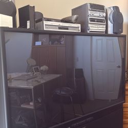 Stereo and vintage Big Screen TV (65”)