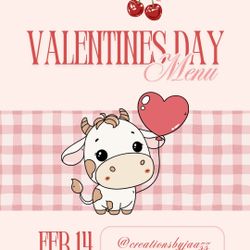 Valentine’s day flower arrangement 