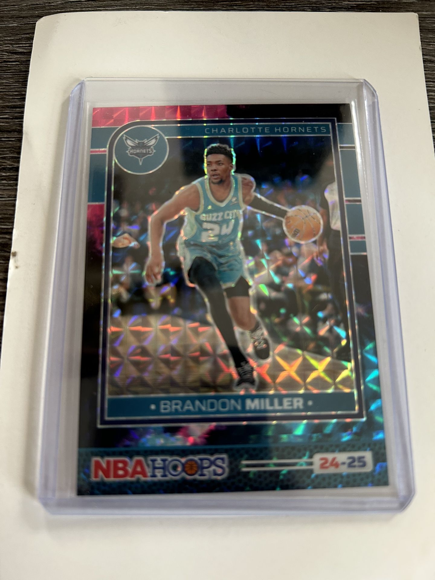 2024-25 Panini NBA Hoops 1 Of 1 Brandon Miller