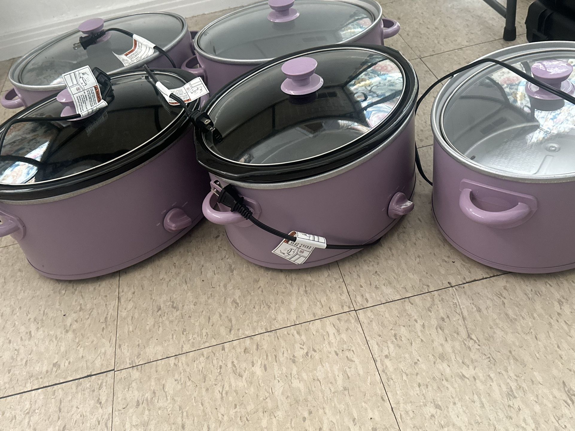 5 Slow Cookers. 5 For $75