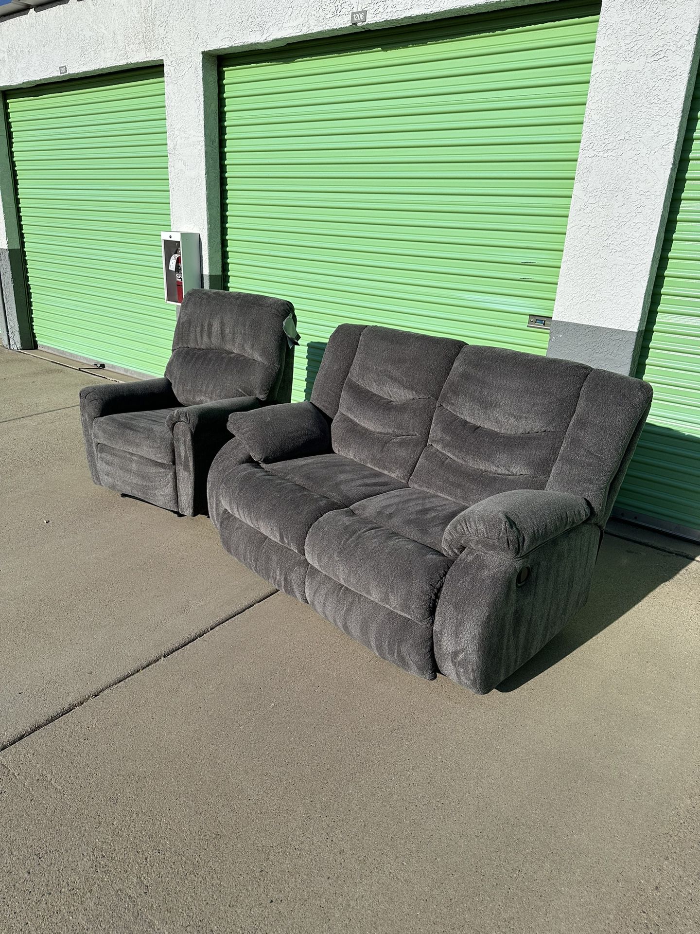 Loveseat & Recliner Set Delivery Available 