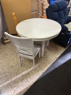 Dining room table and chairs