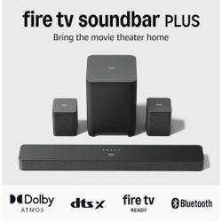 Fire TV Soundbar With Subwoofer Plus Surround Sound-BRAND NEW not Opened