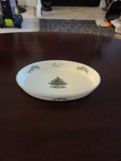 CHRISTMAS TREE SPODE OVAL SERVER