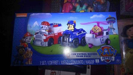 Paw Patrol Racers 3-Pack Vehicle Set BRAND NEW!