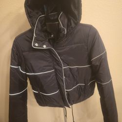 Full Tilt Black Puffer Jacket.  XL