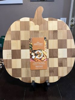 Pumpkin Checkered charcuterie board