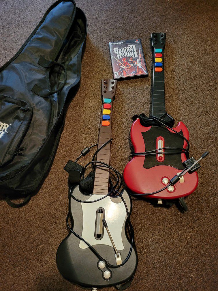 Guitar Hero PS2 With Game