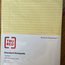 Unopened Pack of Yellow Lined Legal Pads