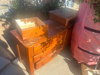 Solid wood dresser