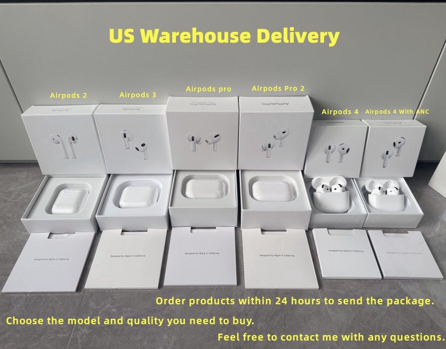 AIRPODS FOR SALE (2,3, PROS (1-2), 4 (With/without ANC)