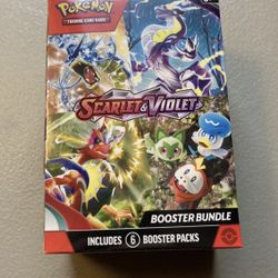 Pokémon TCG Scarlet & Violet Booster Bundle Box 6 Packs Factory Sealed New