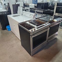 Huge Liquidation Sale Gently Used Washer Dryer Fridge Stove Oven Stackable Free Warranty Free Financing Available 90day TO Pay 