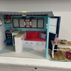 American Girl/Our Generation Doll Beach House with Accessories!