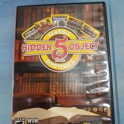 Hidden five object Mysteries computer DVD ROM software